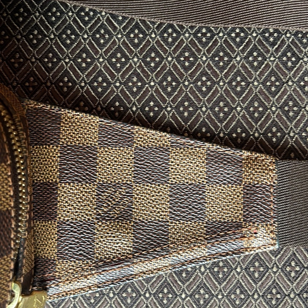 LIKE NEW LOUIS VUITTON DAMIER EBENE BROWN CANVAS GERONIMOS BAG CA1022 N51994 - Picture 13 of 17